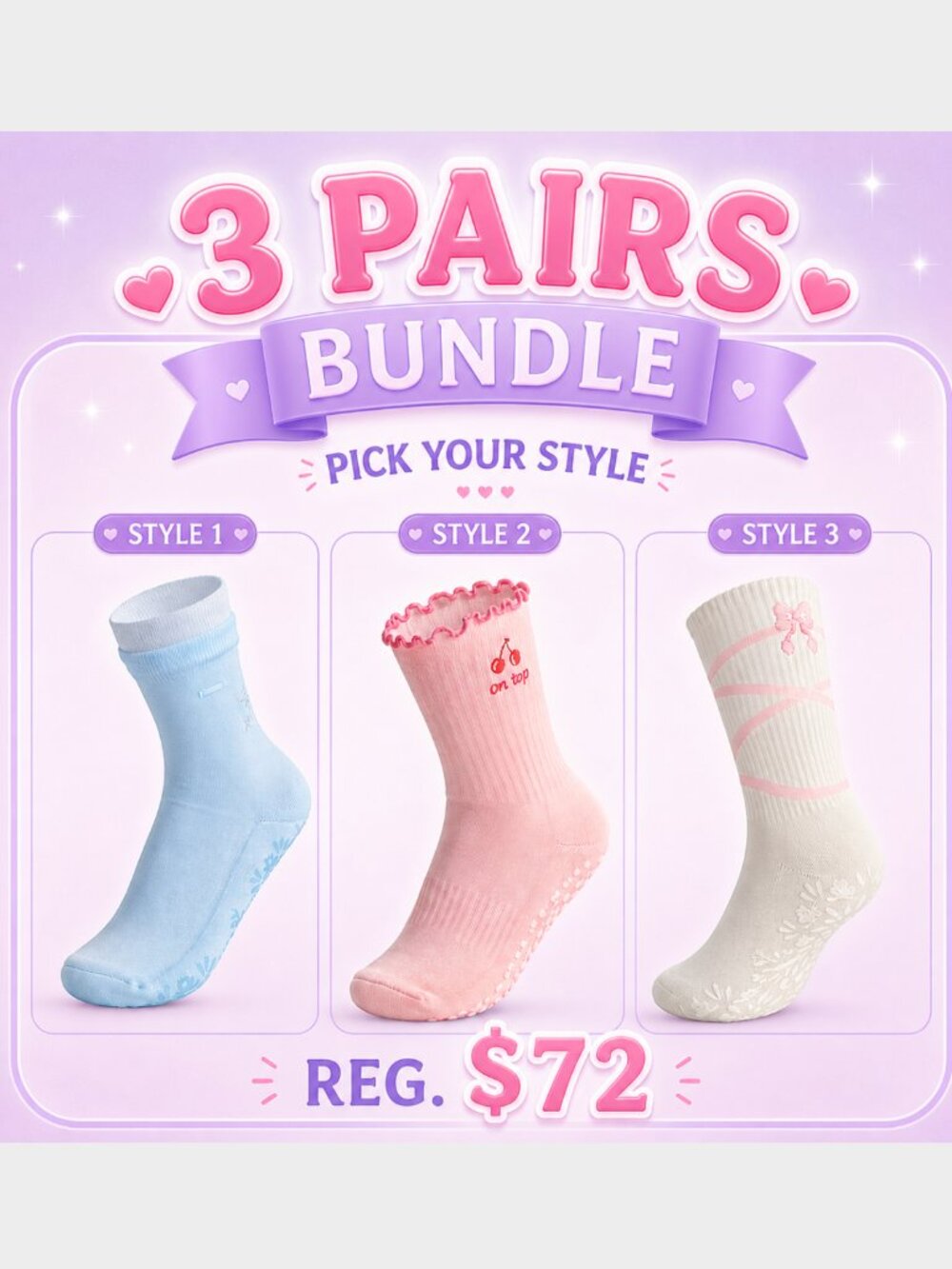 Enchanted Grip Socks Bundle
